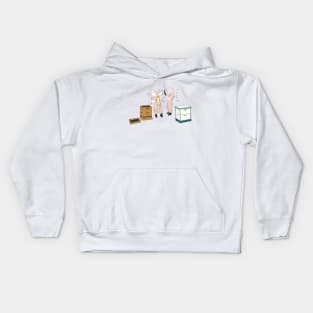 Beekeepers Inspection in Neutrals Kids Hoodie